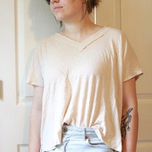 Carly Jean Los Angeles V-neck slouchy tee, women's S